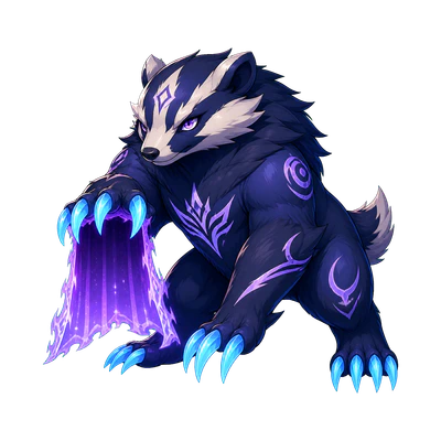 Veilbadger - Etherial-type Soltokemon