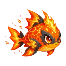 Magmafin - Fire-type Soltokemon
