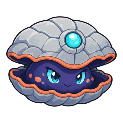Tideclam - Lunar-type Soltokemon