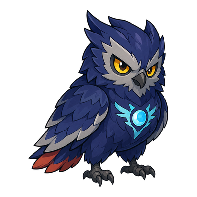 Umbrafowl - Lunar-type Soltokemon