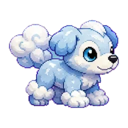 Cloudipup - Wind-type Soltokemon
